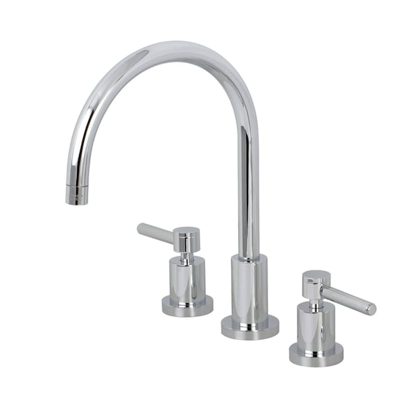 KS8721DLLS Widespread Kitchen Faucet, Polished Chrome